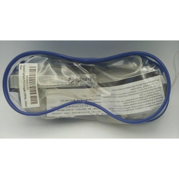 Ispeed Sphere Navigator Pro Swimming Goggle White New in Carrying Case - Picture 8 of 10